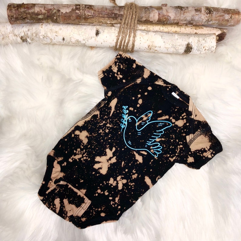 Bleached Baby Bodysuit Boho Baby Trends Hippie Baby Clothes Etsy
