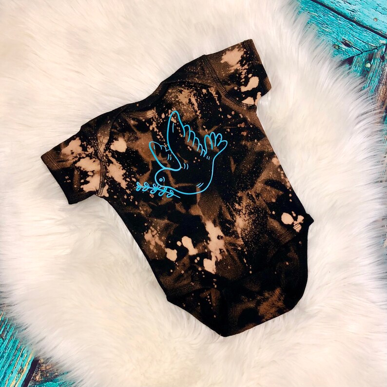 Bleached Baby Bodysuit Boho Baby Trends Hippie Baby Clothes Etsy