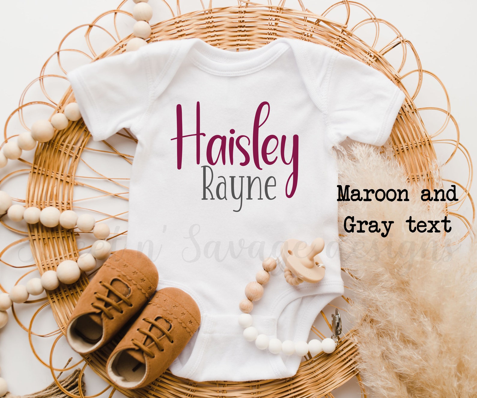 Baby Girl Custom Name Onesie® Personalized Baby Gifts Name Etsy
