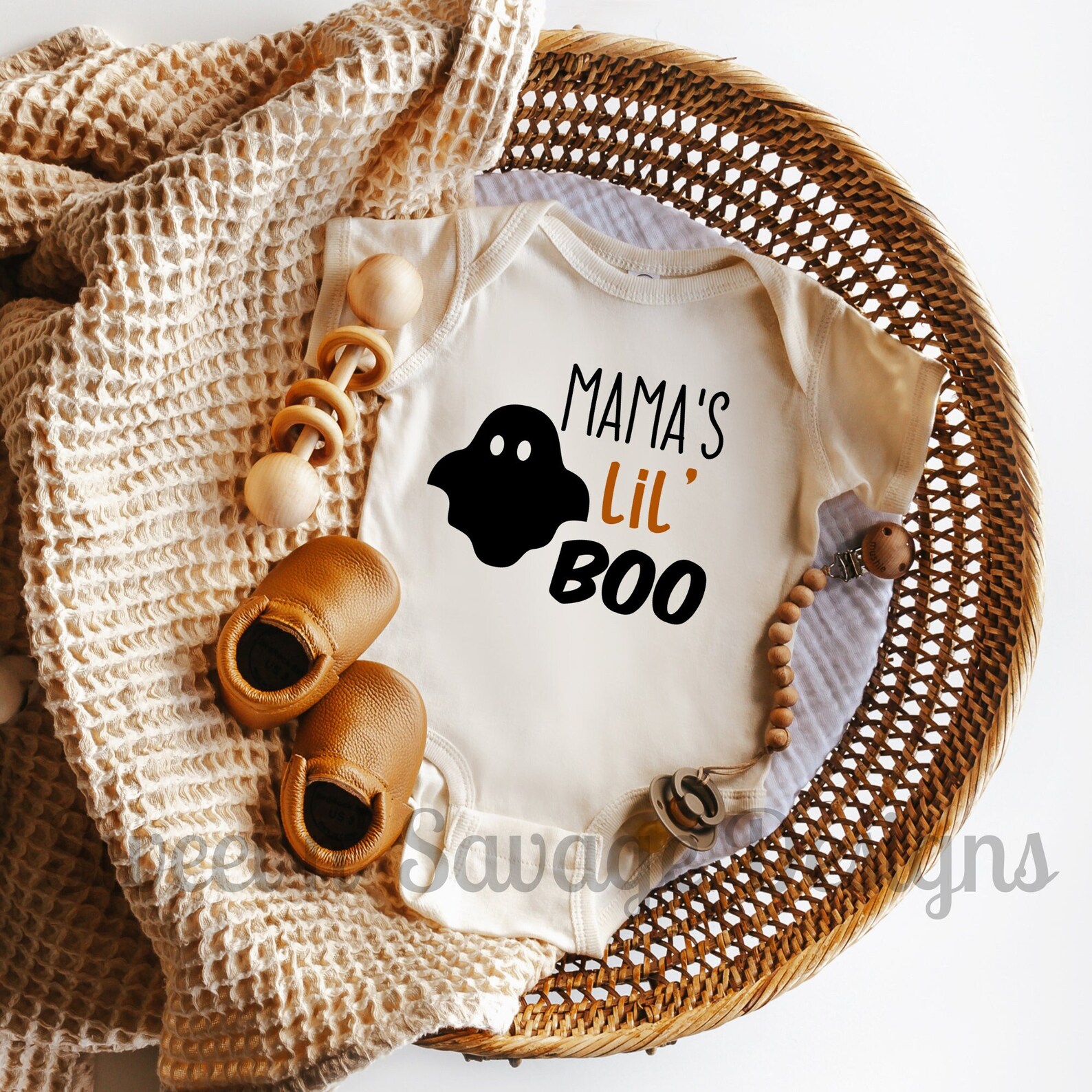 Fall Baby Onesies® Mama's Lil' Boo Onesie® Halloween Etsy