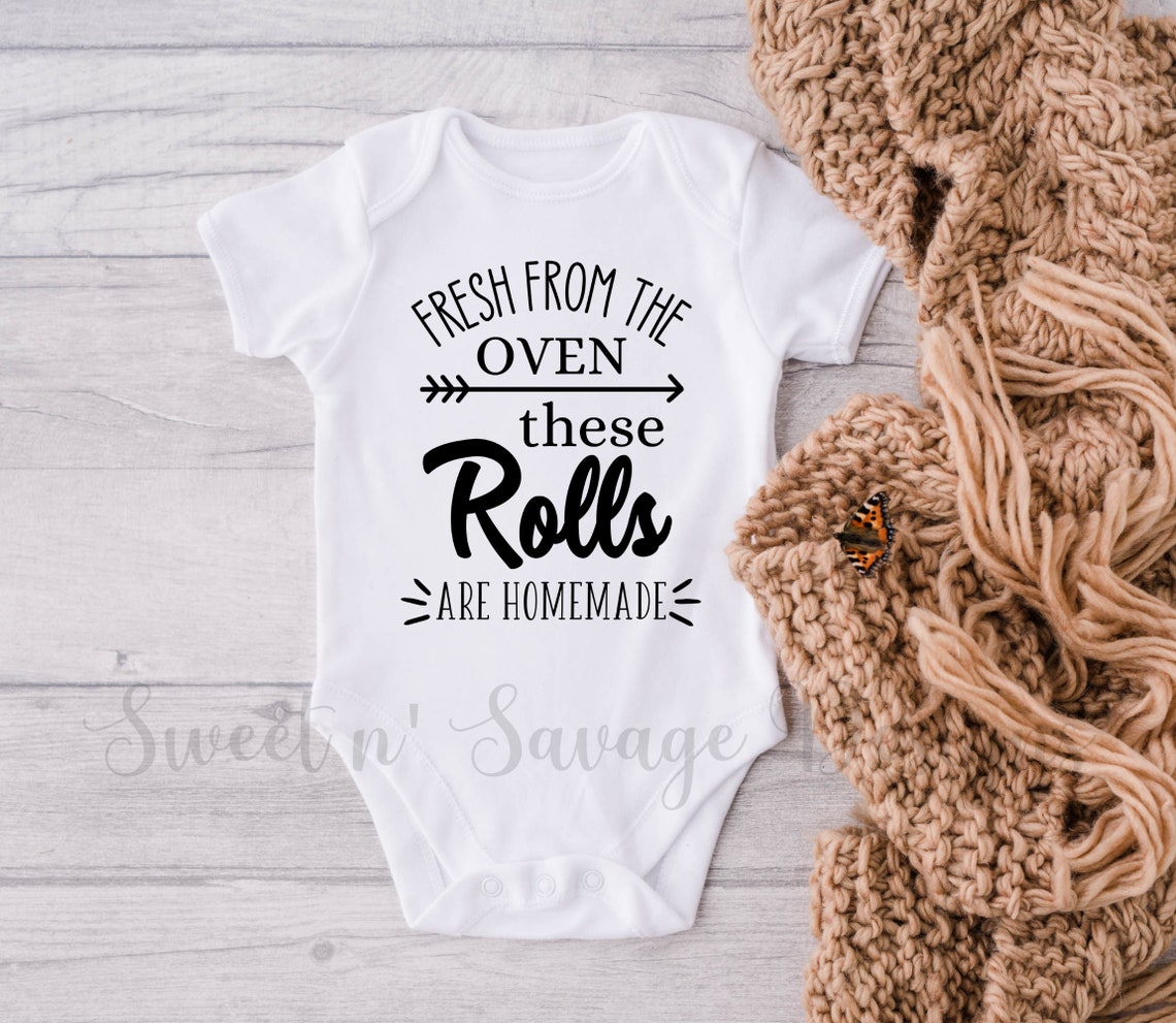 These Rolls Are Homemade Onesie® Thanksgiving Onesies® Funny Etsy