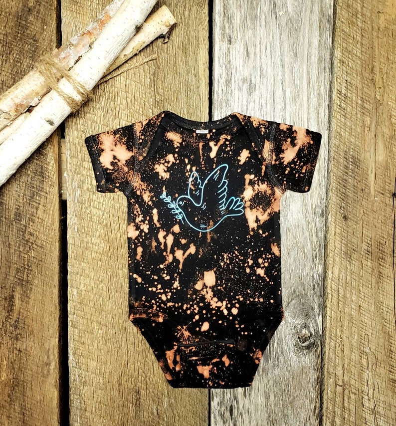 Bleached Baby Bodysuit Boho Baby Trends Hippie Baby Clothes Etsy