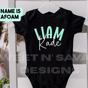 Personalized Baby Boy Name Onesie®, Pregnancy Announcement, Boy Name Onesie®, Personalized Baby Name Onesie®, Baby Name Reveal, for Baby Boy