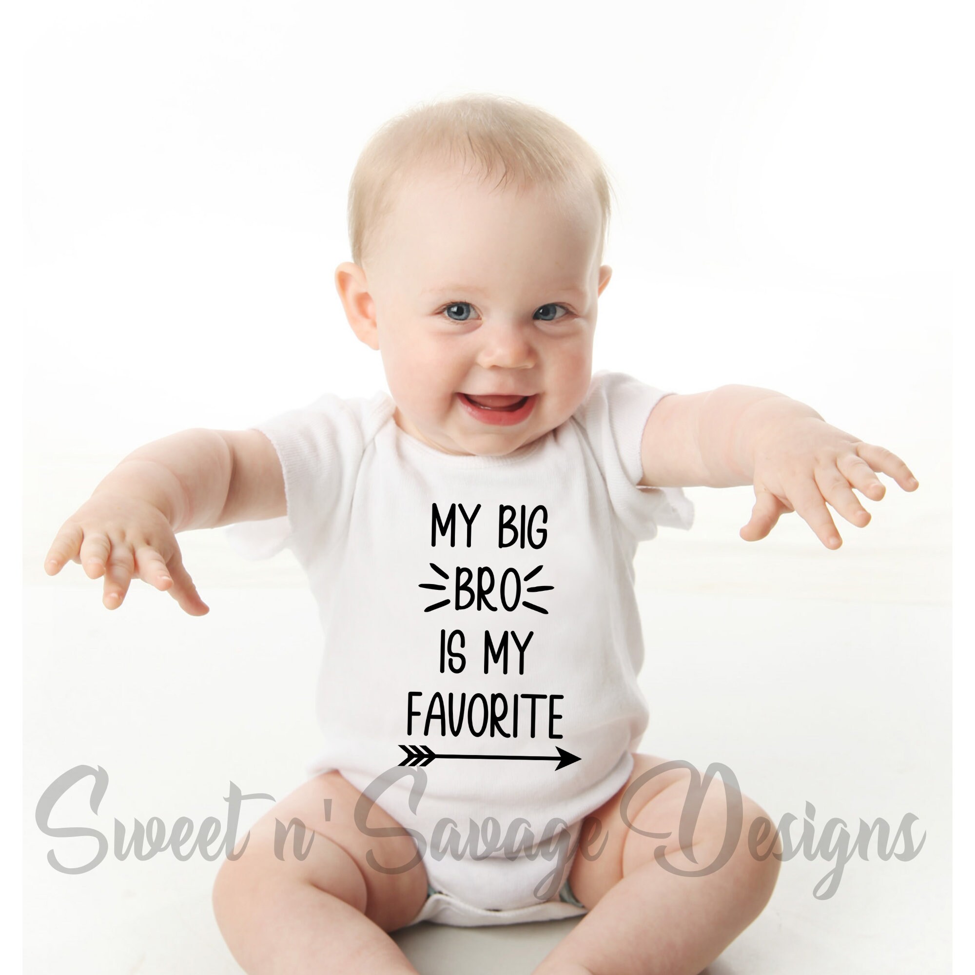 Sibling Onesies® Custom Onesie® My Big Sis is my Favorite | Etsy