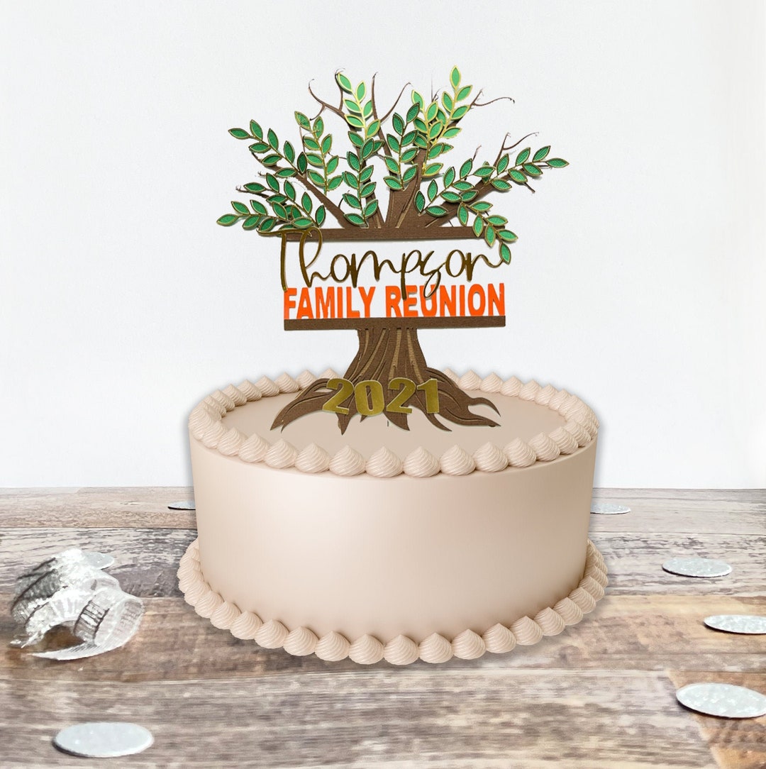 Family Reunion Cake Topper Etsy