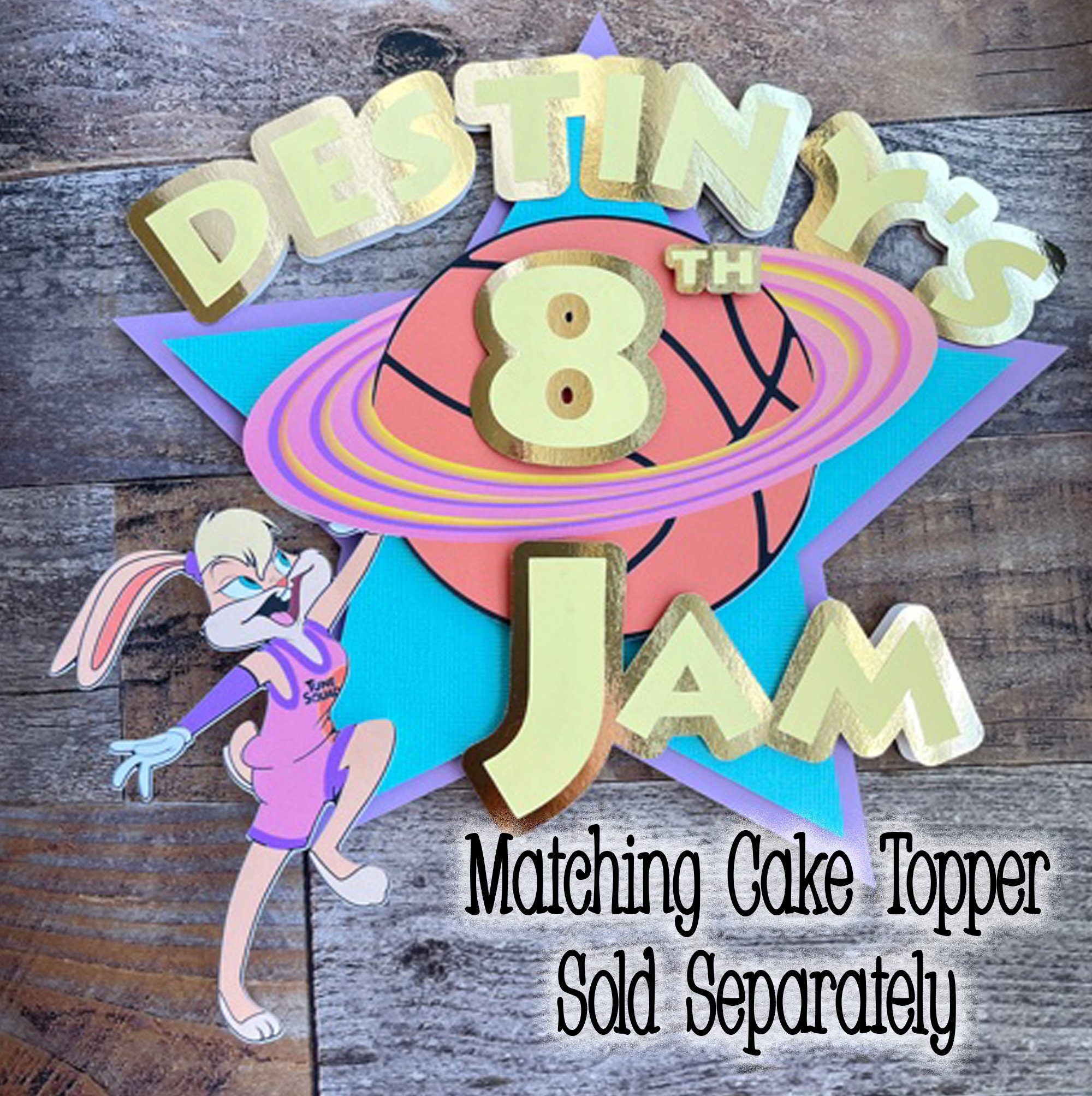 Space Jam Gift / Favor Tags Space Jam for Girls Etsy