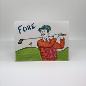 Golf Birthday Card