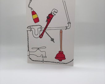 Plumber Birthday Card