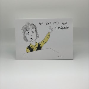 Cartão de aniversário de Paul McCartney
