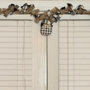 Fall Garland, Buffalo Check Garland, Burlap Garland, Fall, Buffalo Check, Burlap