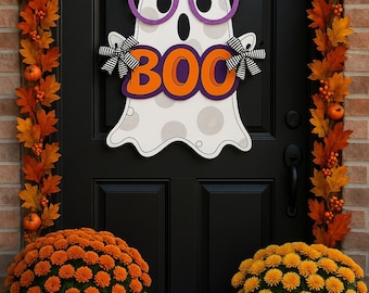 Football Pumpkin Fall Door Hanger