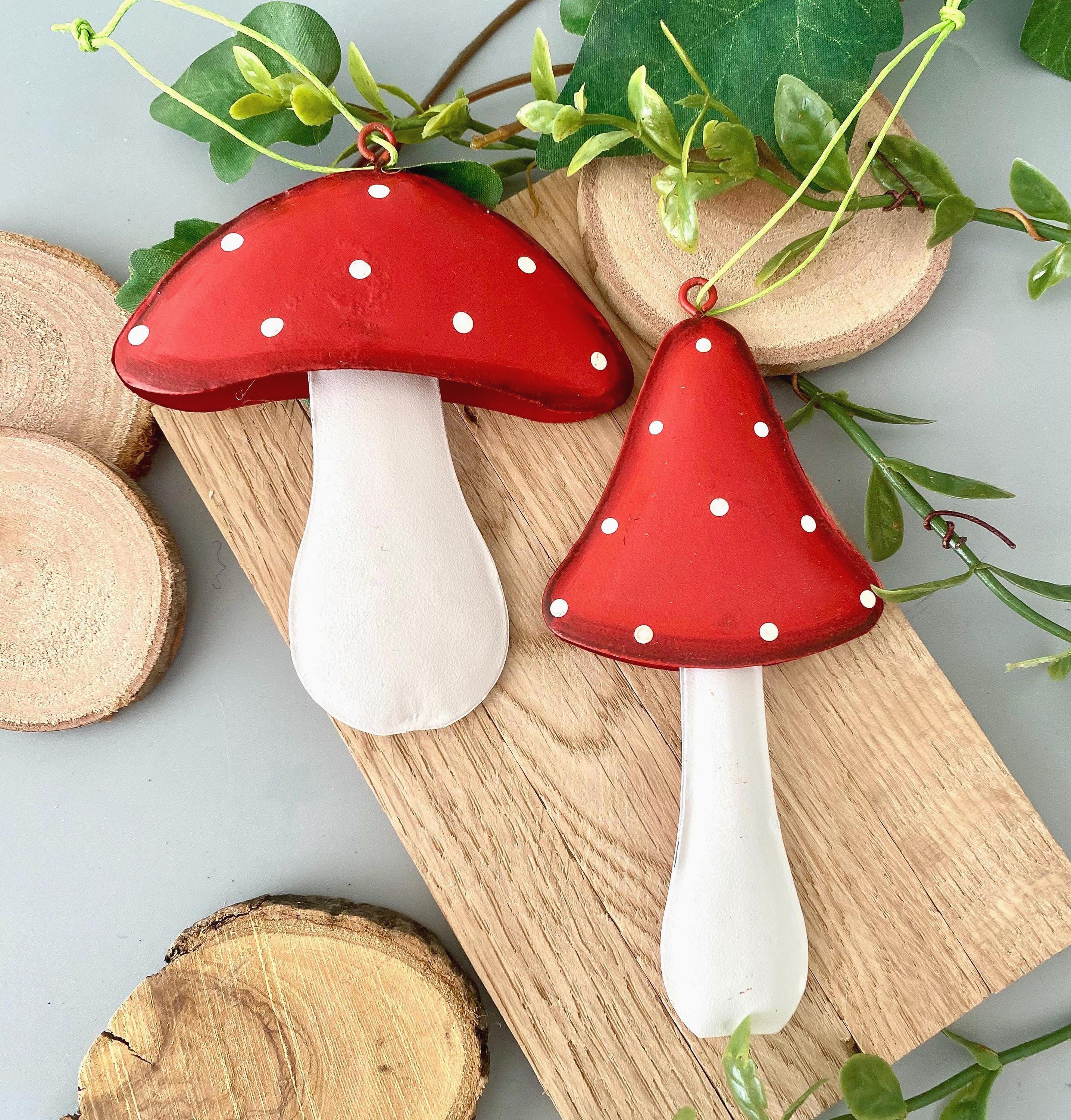 Pilz-Sonnenfänger Aus Acryl – Mit Sonne & Mond Motiv, 15 Cm Lang, Zum Aufhängen In Garten, Fenster Oder Zimmer