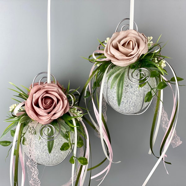 Window decoration ball pink window decoration hanging window hanger all year round window decoration rose ball decoration for hanging windows