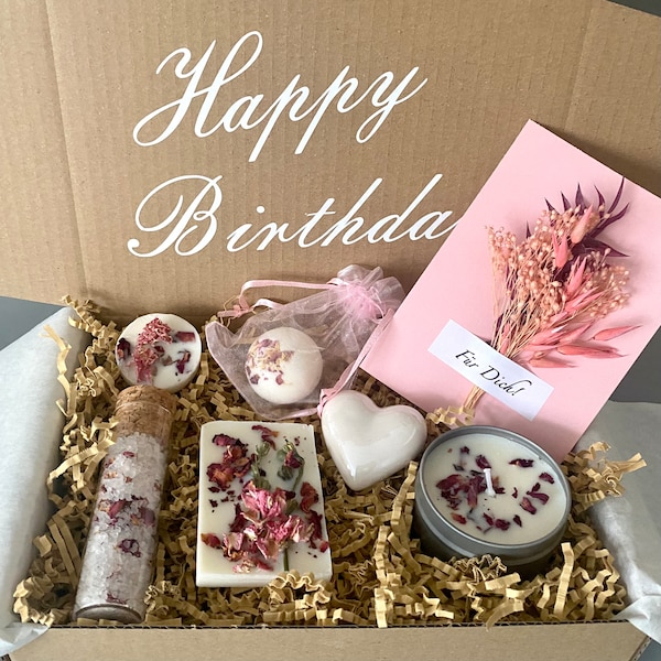 Personalisierte Geschenk Box für Frauen, Freundin Geschenk, Geschenkkorb mit Name, Wellnessbox für Mütter