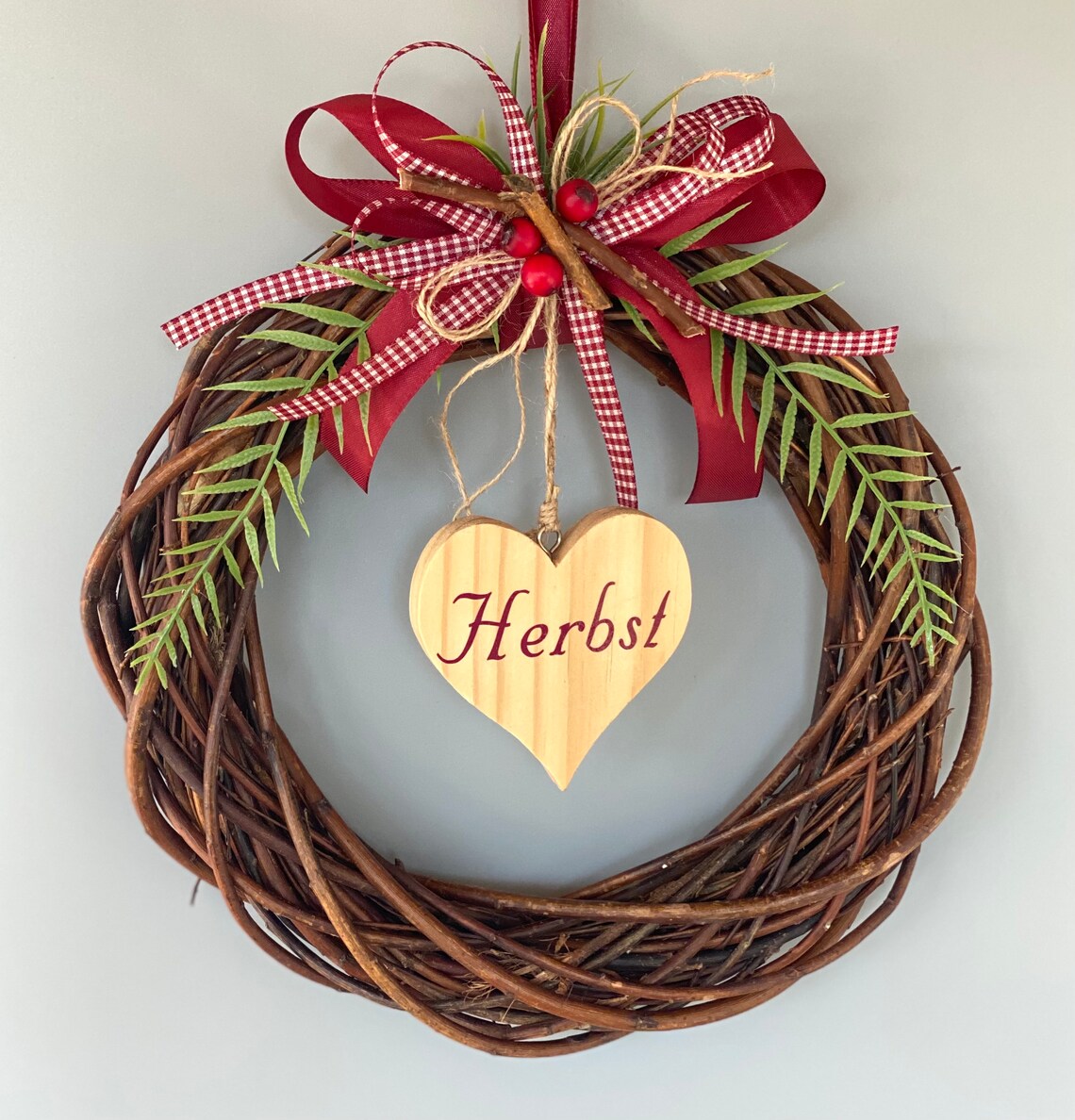 Xiyocadt Herbstkranz Mit Eukalyptus - 38cm Türkranz Für Halloween & Erntedank