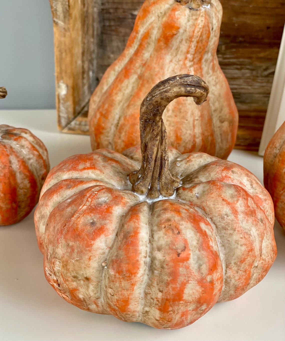 Kürbis Deko Herbstdekoration Kürbisse Tischdeko Herbst Etsy.de