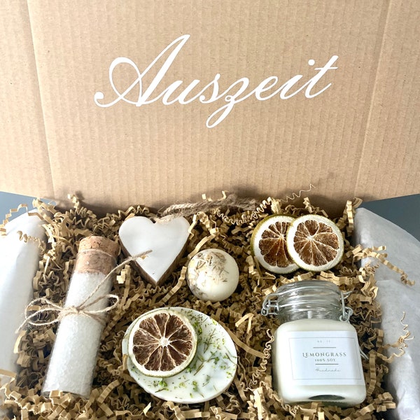 Geschenkbox für Frauen, Wellness Geschenkkorb, Beste Freundin Geschenk, Entspannungsset mit Duft, Me-Time Auszeit Geschenke für Mütter