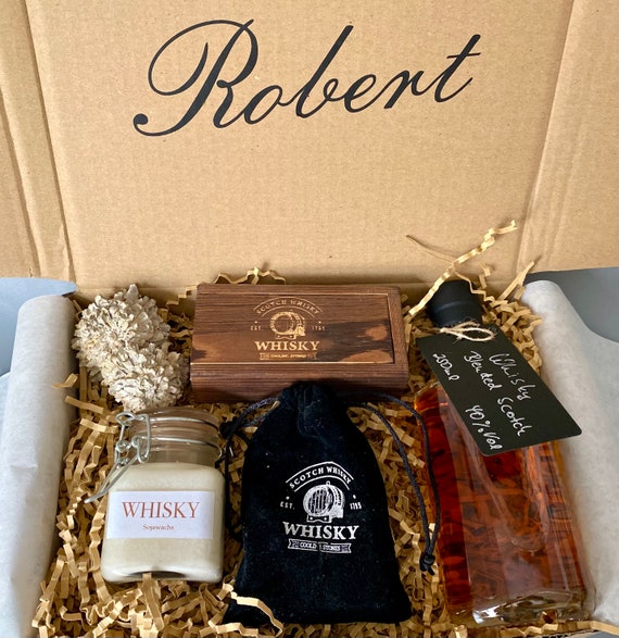 Caja de regalo hombres de whisky, hombre lleno de set de regalo