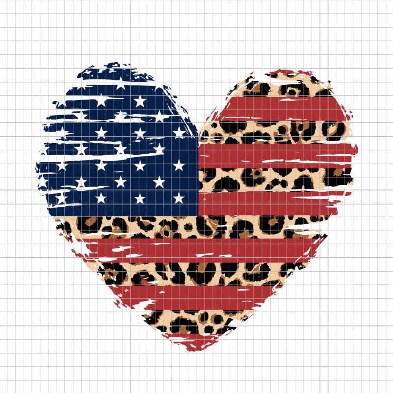 American flag svg,american flag heart svg, leopard print, 4th of july…