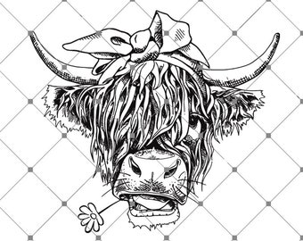 Highland Cow SVG, Highland Cow Pas aujourd’hui Génisse Patrick Day SVG, Génisse Vache SVG, Vache SVG, Télécharger le fichier numérique