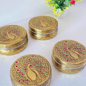 steel kitchen containers-Rakhi gift-steel tiffin&#39;s-Mithai Steel Box-Indian Favors box-Pooja Return Gifts-Indian Wedding Favor-Sweets Box