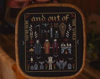 Cross stitch pattern What We Do in the Shadows / Digital Download / nadja / Laszlo / Spooky Season / Nandor / Fan Art
