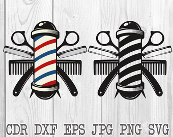 Barber Shop Svg Etsy