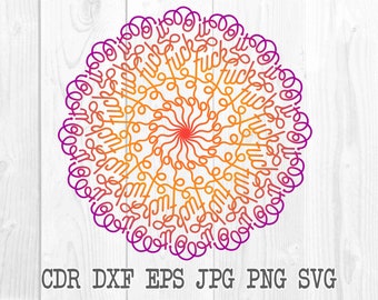 Download 12 Cuss Word Mandala Svg Free Background Free Svg Files Silhouette And Cricut Cutting Files