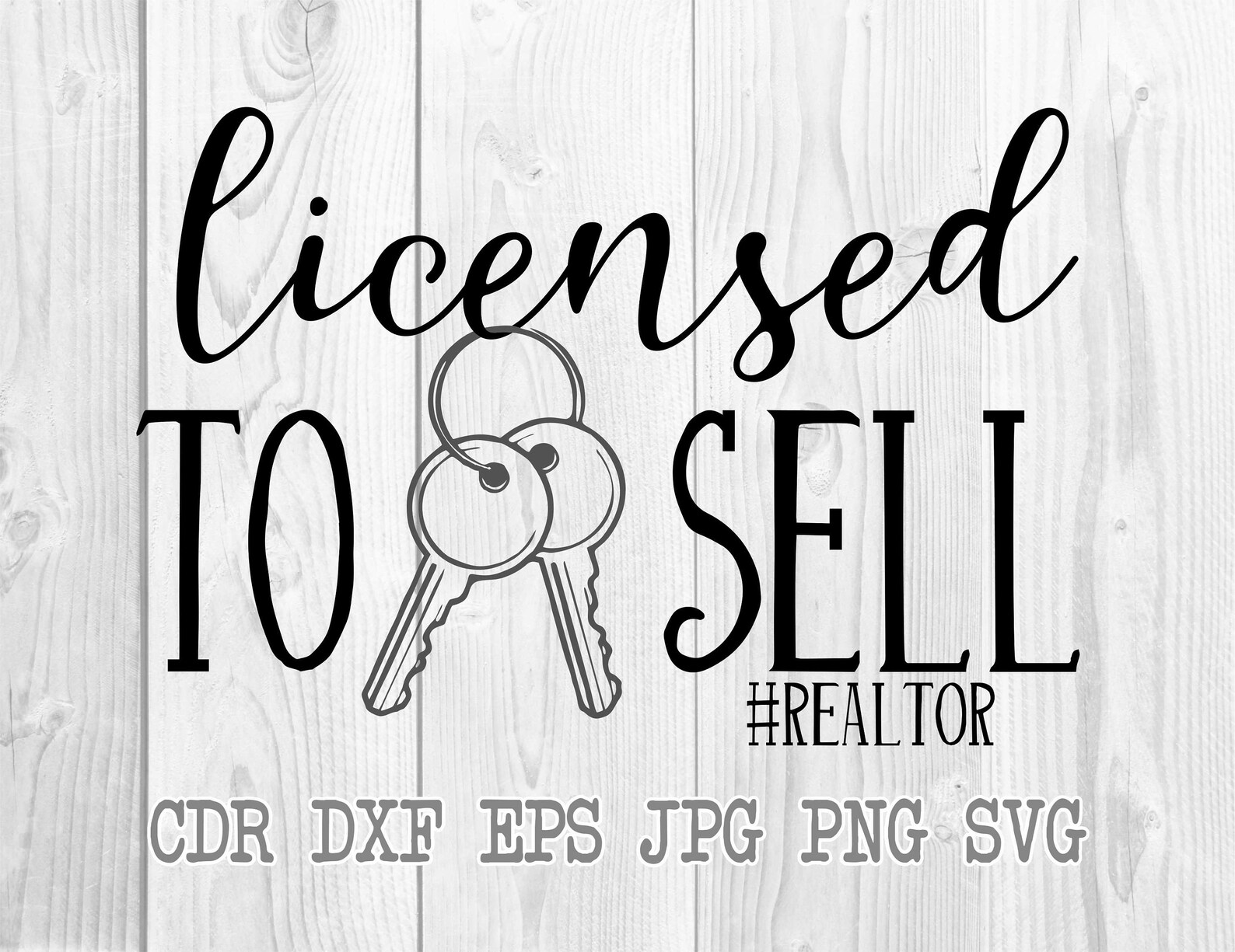Download Licensed to sell svg cut files real estate agent design | Etsy