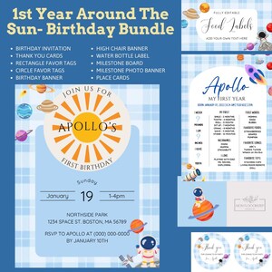 1st Year Around The Sun - SPACE - Birthday Bundle