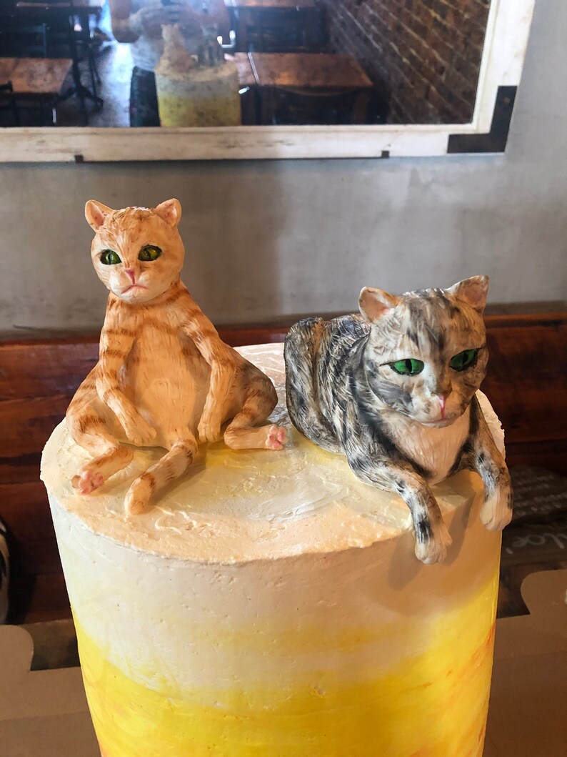 Cats - Modeling Chocolate Cake Topper - Made by Order - Cats Cake ...