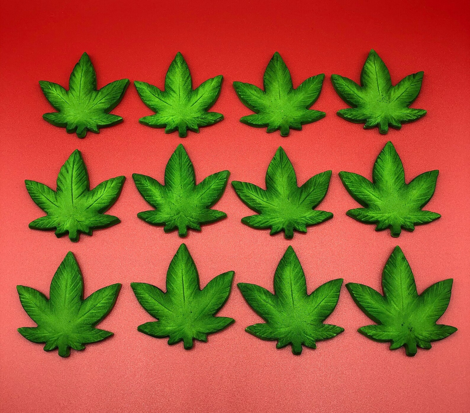 Weed Leaf Cannabis Leaves Cupcake Topper Weed Cupcake Etsy