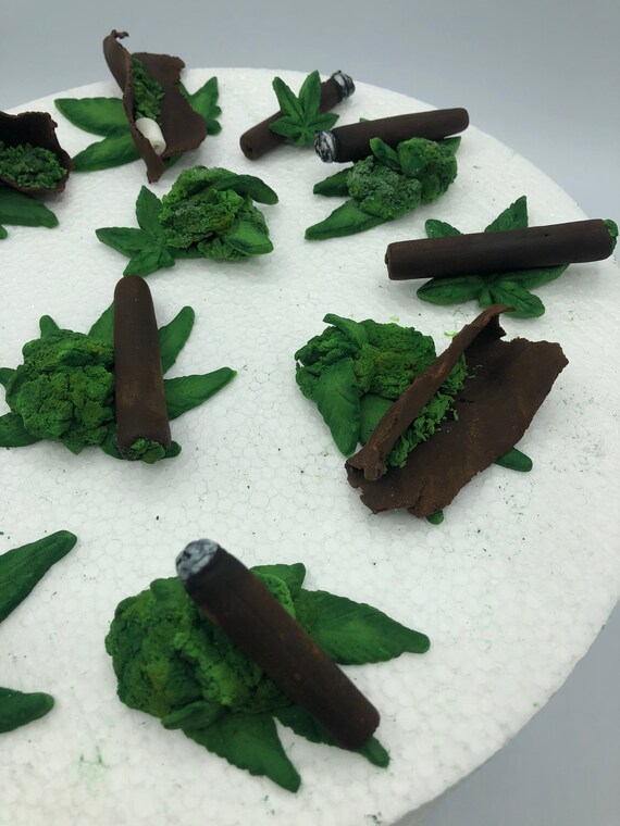 Unkraut Kuchen Dekoration Cannabis Cupcake Topper Unkraut Etsy