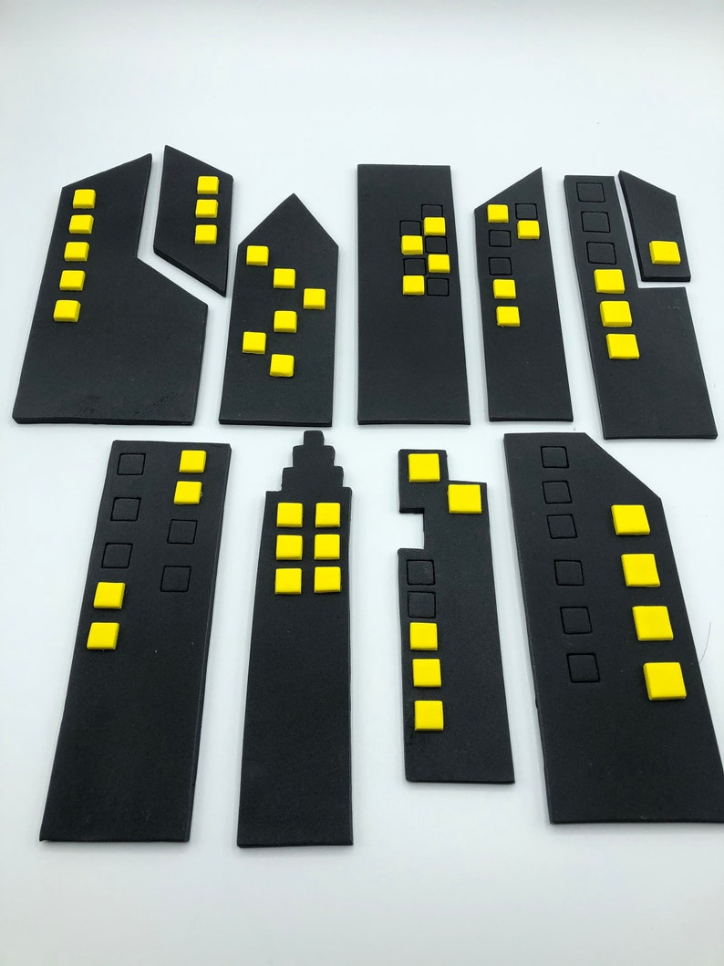 buildings Fondant buildings city buildings