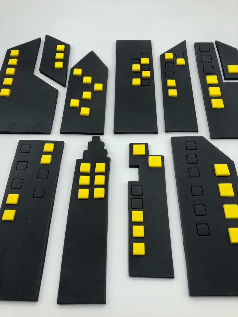 buildings Fondant buildings city buildings