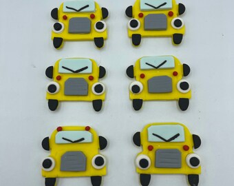 Autobús escolar - autobús amarillo - autobús para niños - adorno para cupcakes - regreso a clases - fiesta temática del autobús escolar - autobús divertido - fiesta para niños