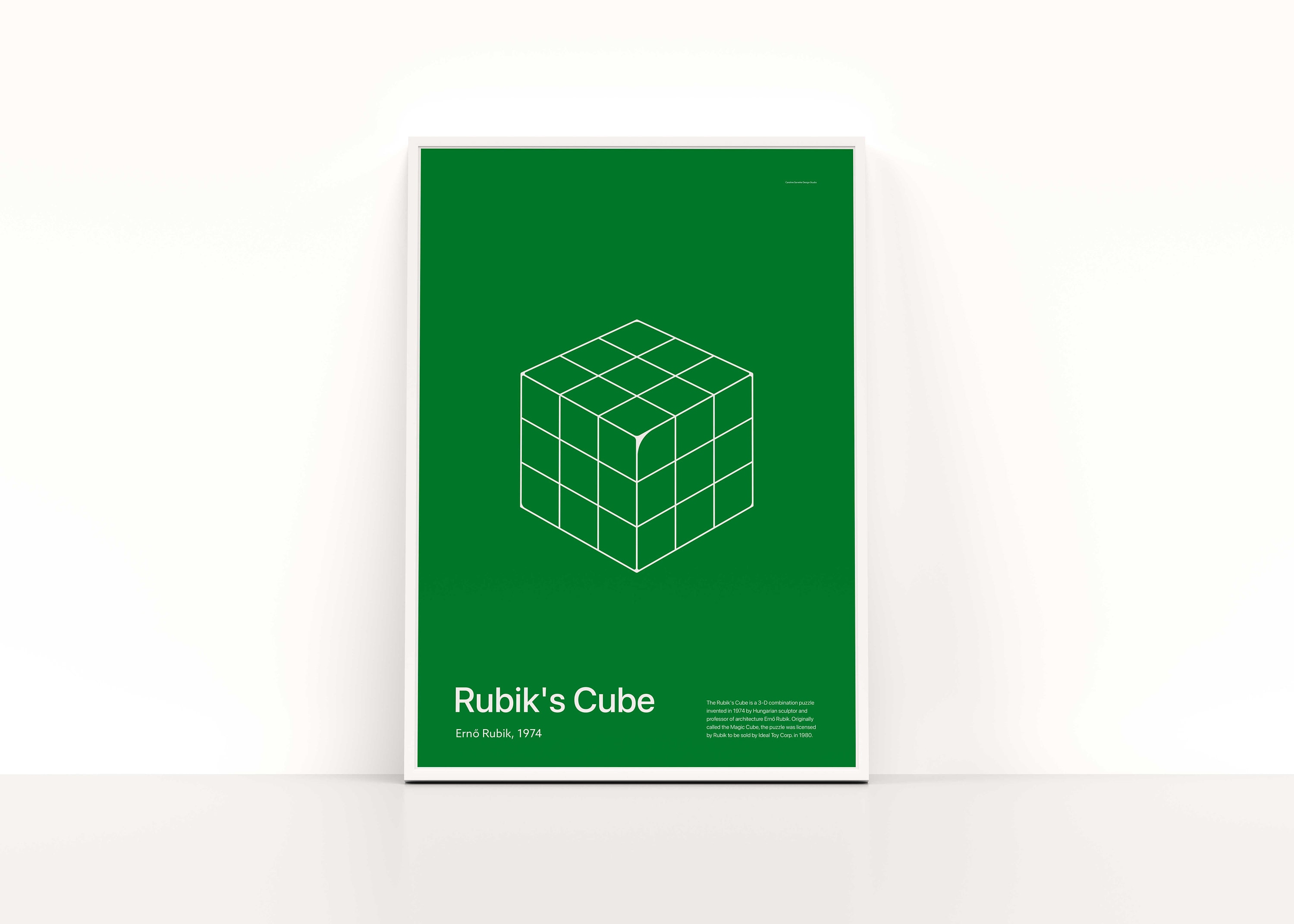 Modern Rubik's Cube Game Poster, Ernő Rubik, Magic Cube, Speed Cube ...