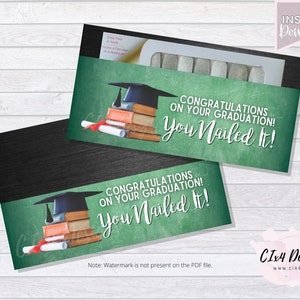 Graduation | Gift Envelope for Nail Polish Strips | PDF Files ---INSTANT Digital Download---
