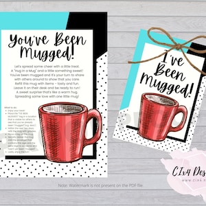 You’ve Been Mugged! – Workplace Employee Morale Booster (2 PDF files with Directions included) ---INSTANT Digital Download---