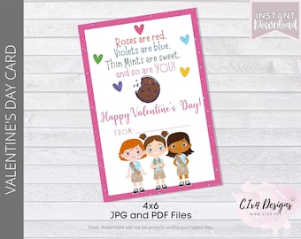 Pfadfinder | Valentinstag Karte - 10x15 | Kadetten | Druckbar | NICHT personalisiert | ---SOFORTIGER Digitaler Download---