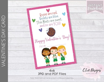 Pfadfinder | Valentinstag Karte - 10x15 | Junioren | Druckbar | NICHT personalisiert | ---SOFORTIGER Digitaler Download---