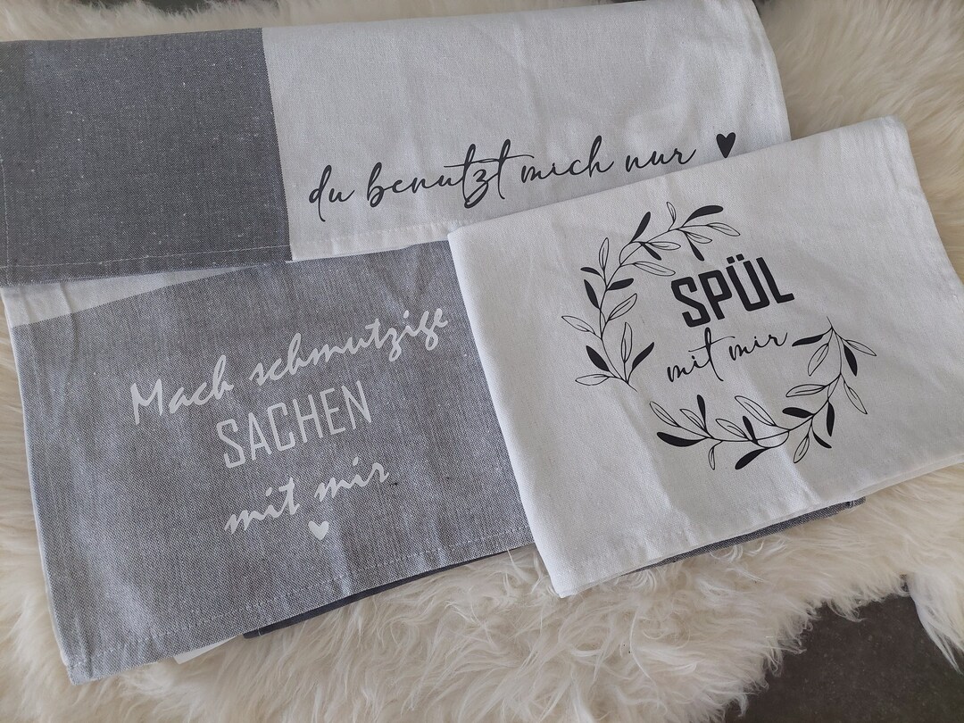 Geschirrtuch lustige Sprüche personalisiert Etsy Österreich