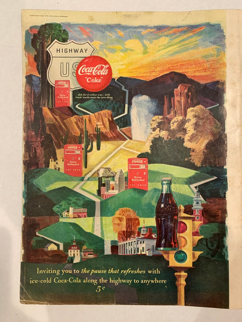 1949 Vintage Coca-Cola ad LIFE magazine