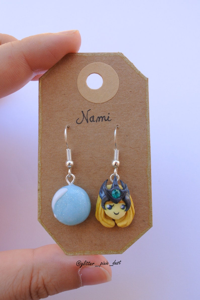 only commission! Nami inspired fanart LOL earrings