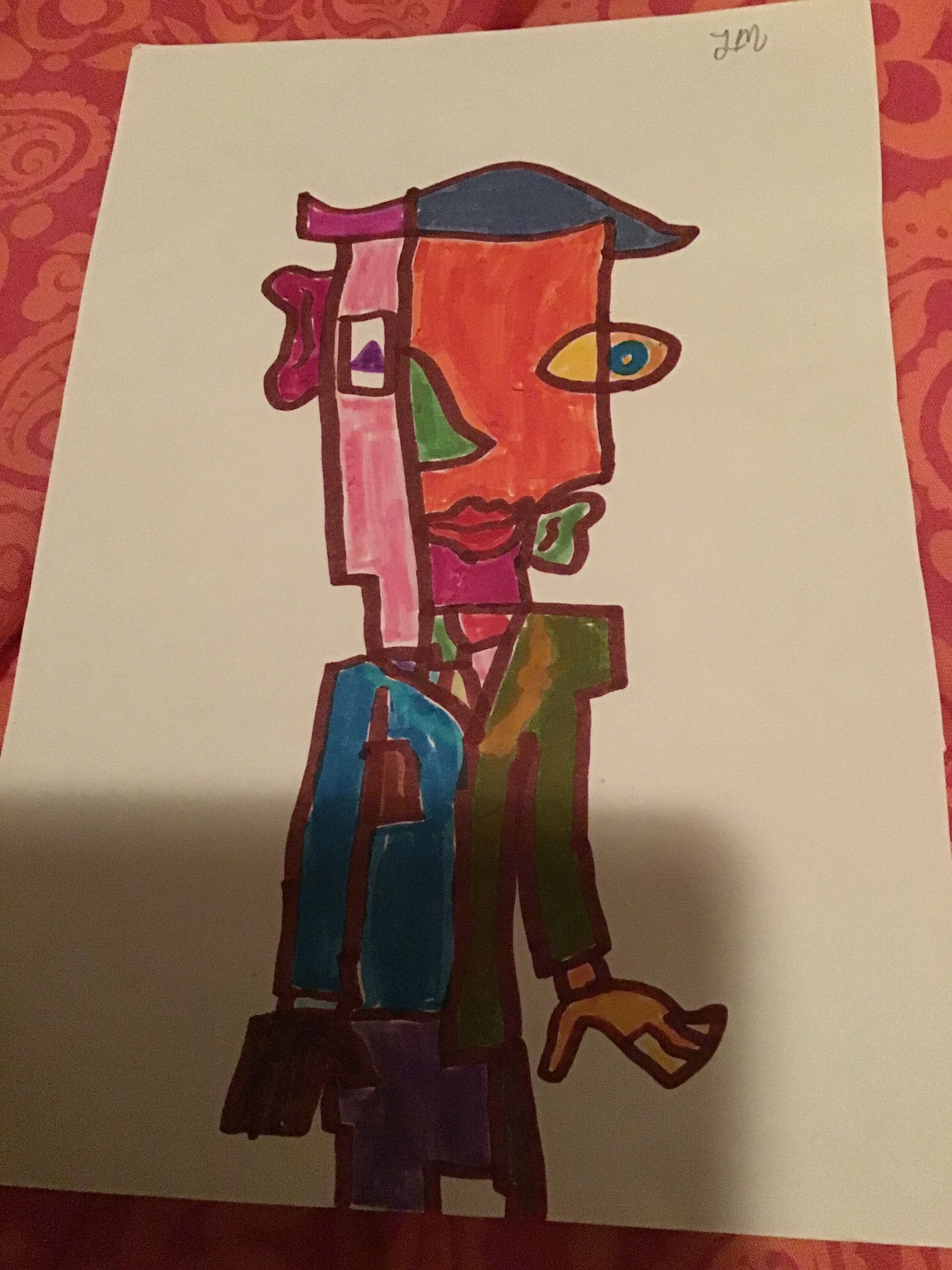 Colourful Artwork Guy Etsy