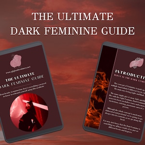 The Ultimate Dark Feminine Guide ebook | Dark Feminine | Dark Femininity | How To Become A Femme Fatale | Dark Feminine Energy | Self Help