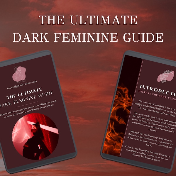 The Ultimate Dark Feminine Guide ebook | Dark Feminine | Dark Femininity | How To Become A Femme Fatale | Dark Feminine Energy | Self Help