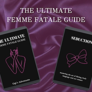 The Ultimate Femme Fatale Guide | Femme Fatale | Dark Feminine | Dark Femme | Glow Up | Feminine Energy | Femme Fatale Book | Glow Up Guide
