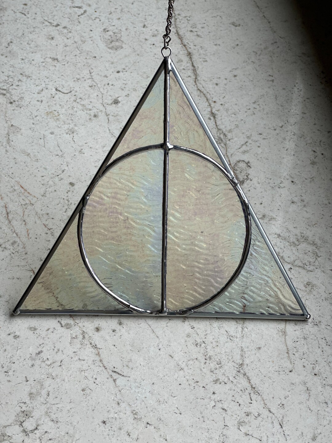 Harry Potter et les reliques de la mort Symbole Vitrail Etsy France