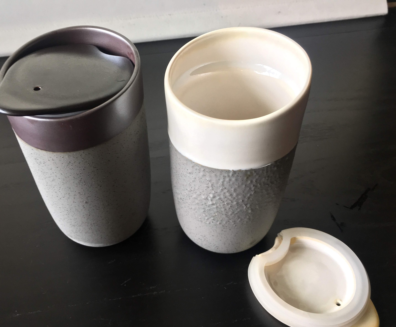 Ceramic mug with lid 12 oz travel mug tea coffee Etsy